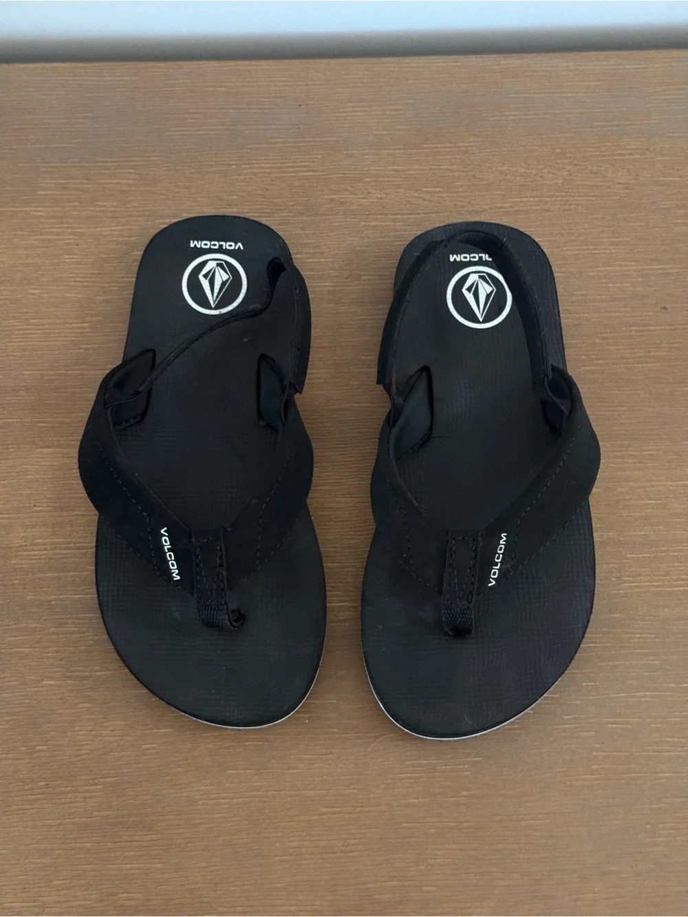 Volcom Black Kids Flip Flop Sandals